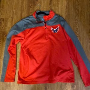 Capitals 3/4 zip up never worn